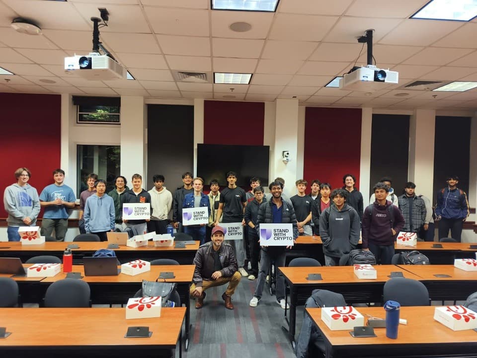 Stand with crypto event